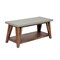 Alaterre Furniture Brookside 40"W Wood with Concrete-Coating Entryway Bench AWBS0470C - alternate 1